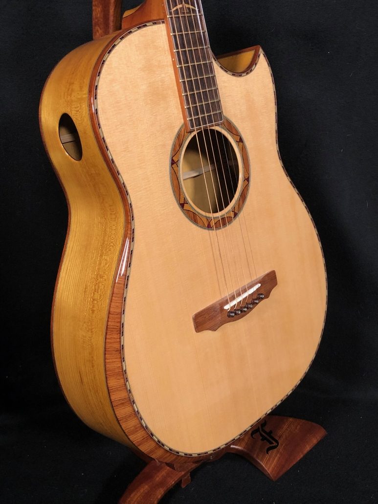 2020 S. Kinnaird SJ 12 fret Port Orford Cedar Osage Orange Sold Cedar Rock Studios