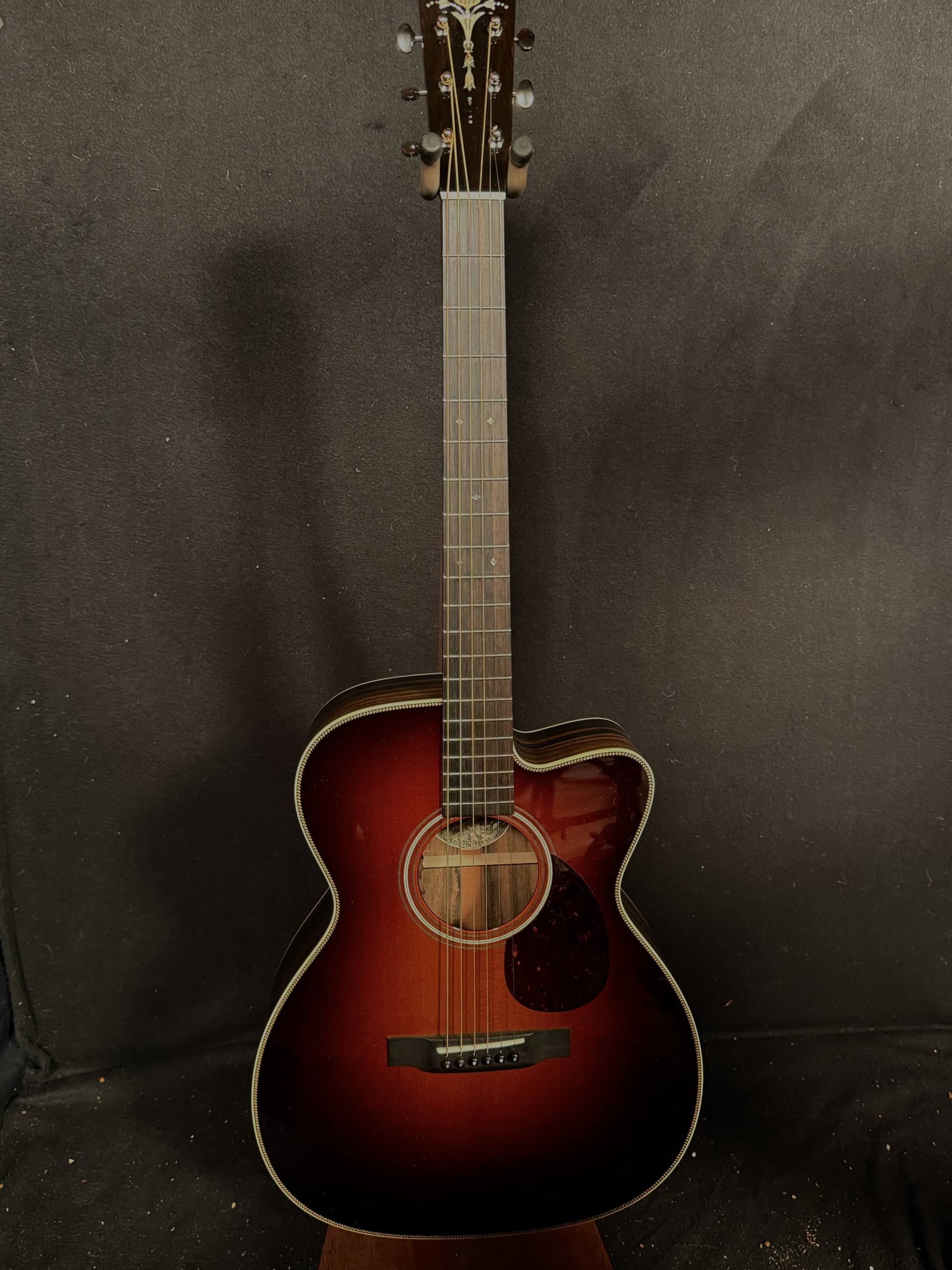 2024 Collings OM2H Sunburst Cutaway Crelicam Ebony/Baked Sitka Sold