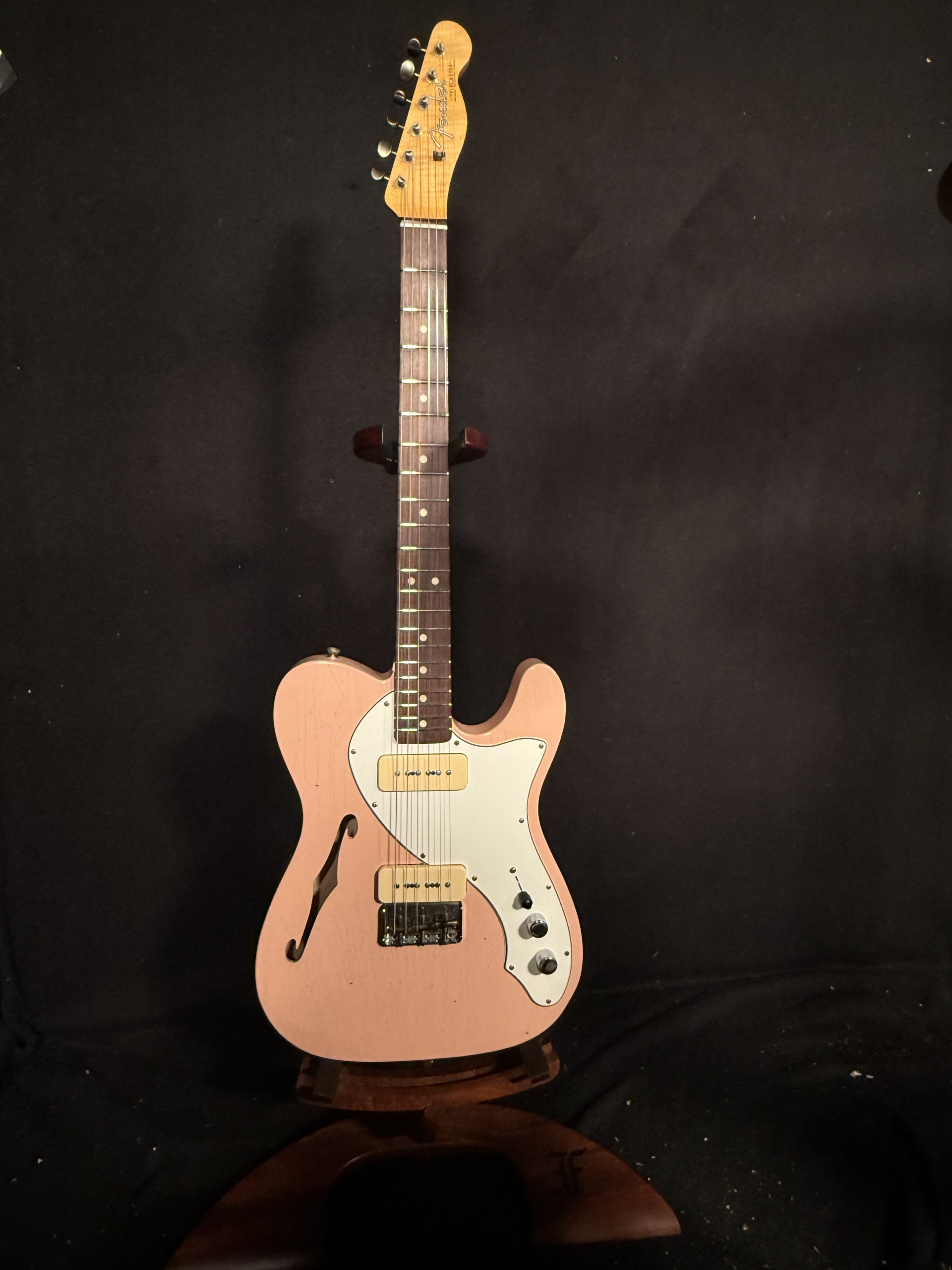 2023 Fender  Custom Shop 63 WW10 Thinline Telecaster Shell Pink Journeyman